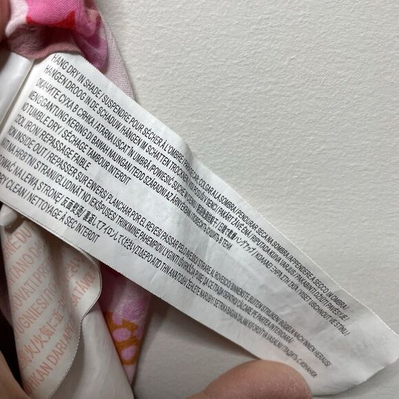 MINKPINK Josie Maxi Skirt Women Large Pink Floral 100% Viscose Lined - Picture 15 of 16